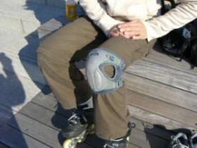 膝のプロテクター