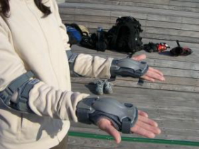 手首の装着写真